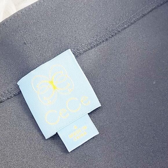 CeCe By Cynthia Steffe Handley Bell Sleeve‎ Off-The-Shoulder Dress Size 4 - Picture 3 of 5